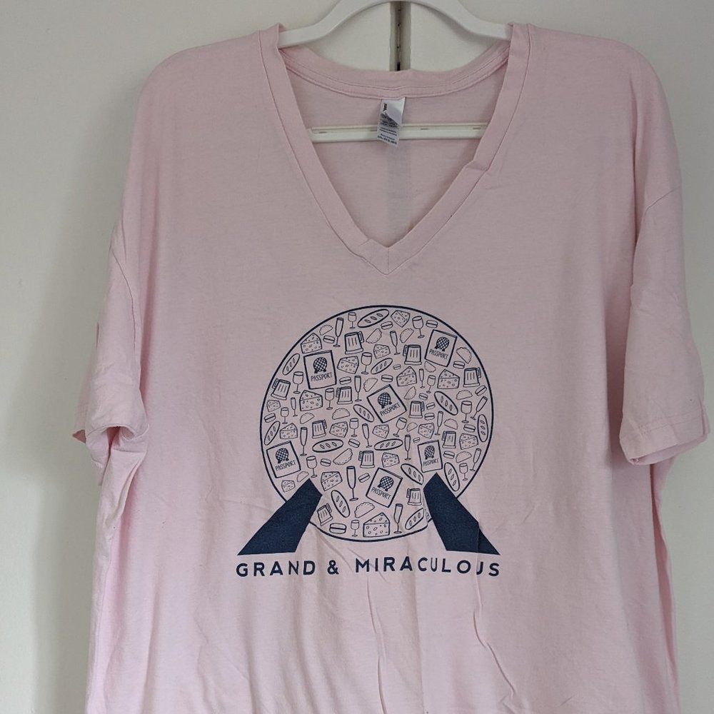 Custom Grand and Miraculous Epcot Food and Wine Festival V-Neck Shirt XXL